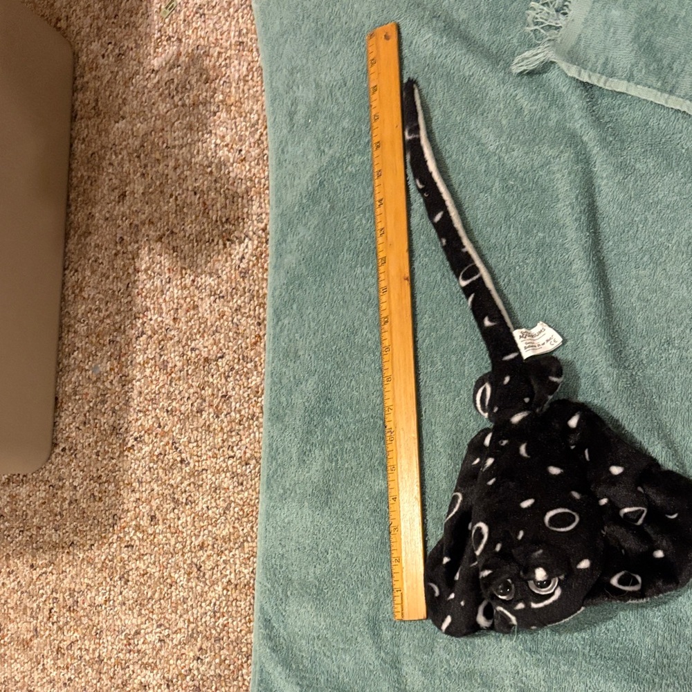 Black and White Plush Stingray plush
